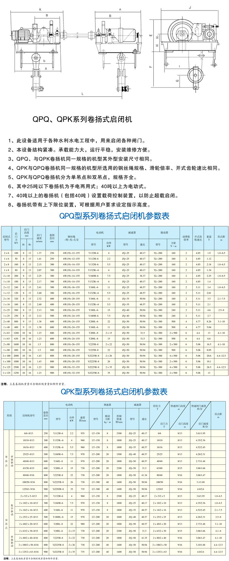 QPQ、QPK系列卷揚式啟閉機